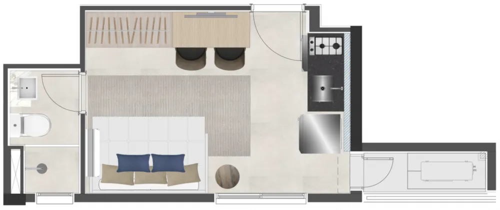 Apartamento, 1 quarto, 64 m² - Foto 4