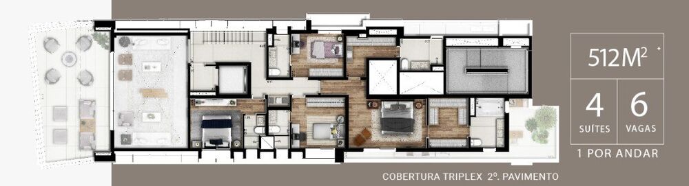 Apartamento, 4 quartos, 512 m² - Foto 3