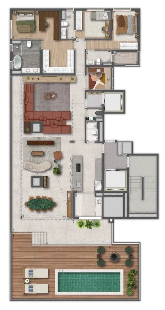 Apartamento, 3 quartos, 296 m² - Foto 1