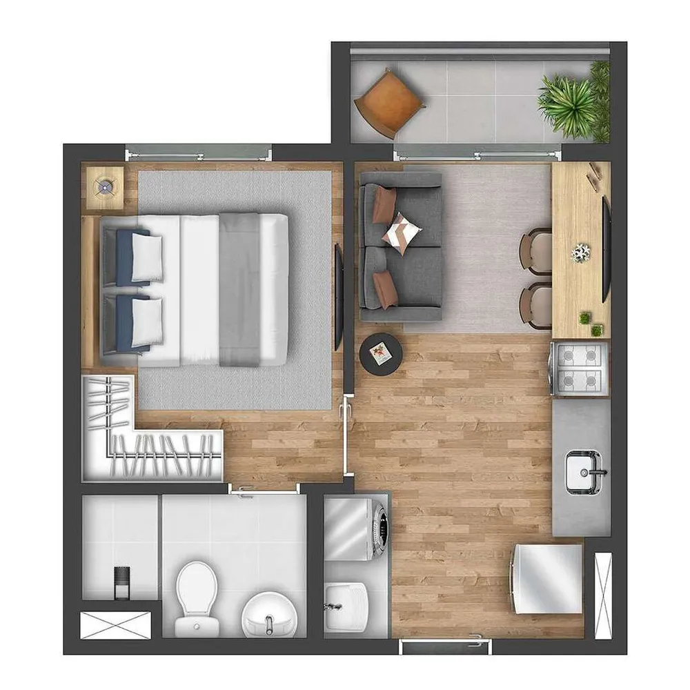 Apartamento, 2 quartos, 40 m² - Foto 7