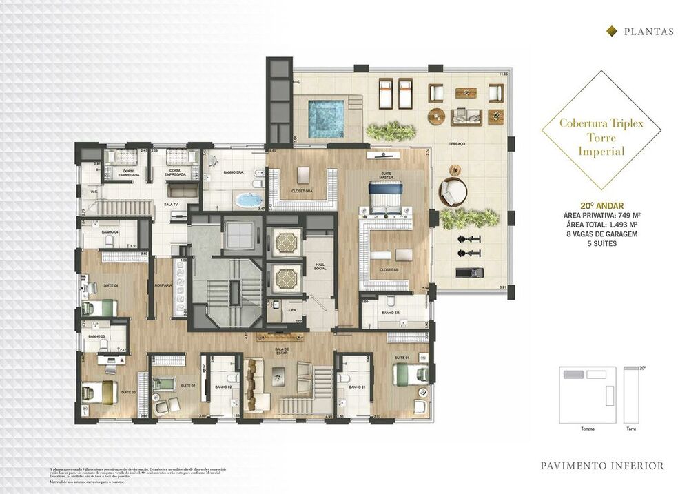 Cobertura, 4 quartos, 473 m² - Foto 6