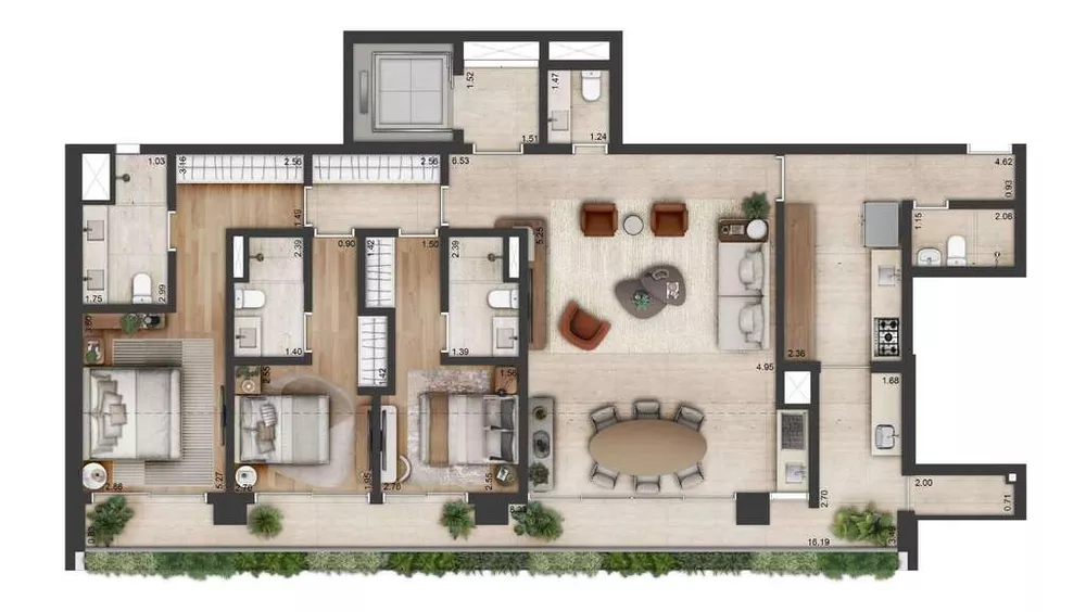 Apartamento, 4 quartos, 310 m² - Foto 19