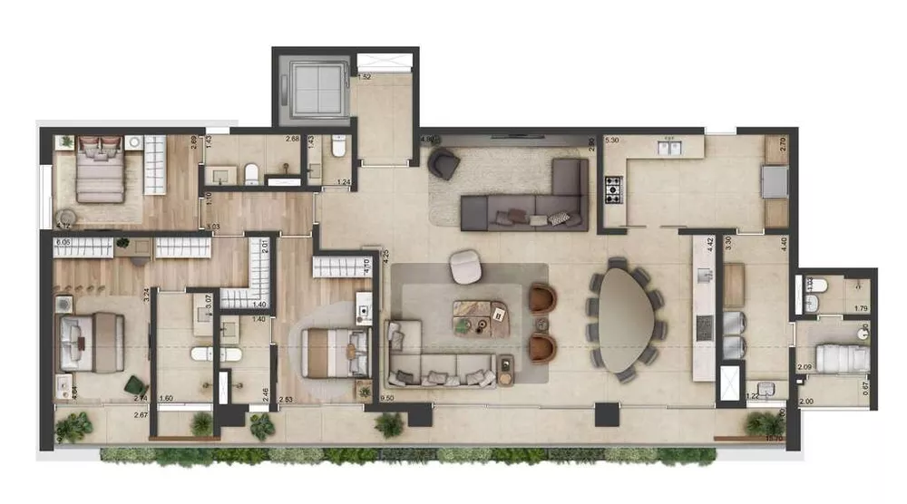Apartamento, 4 quartos, 310 m² - Foto 2