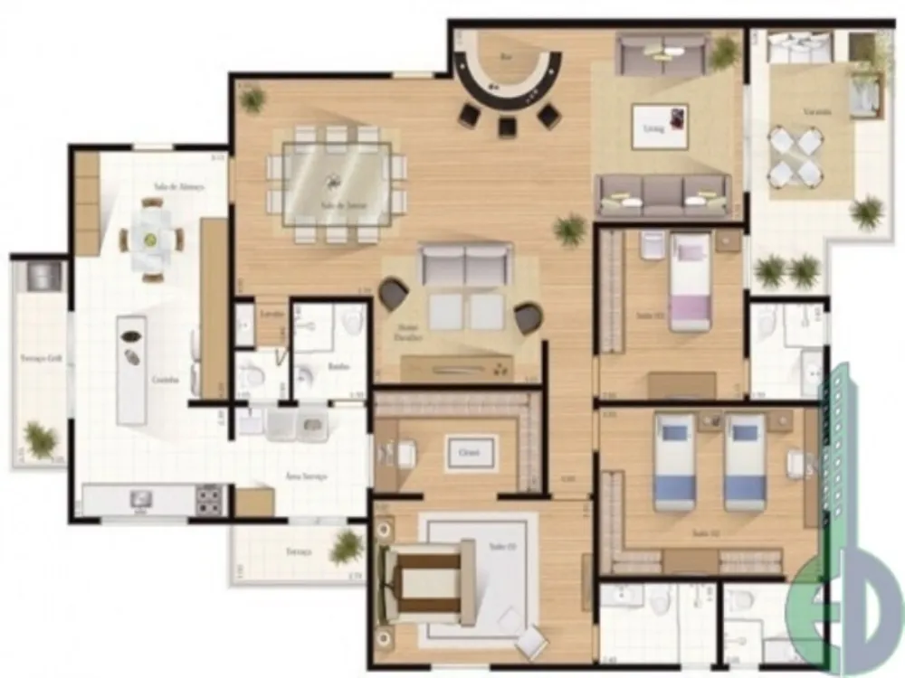 Apartamento, 4 quartos, 175 m² - Foto 10
