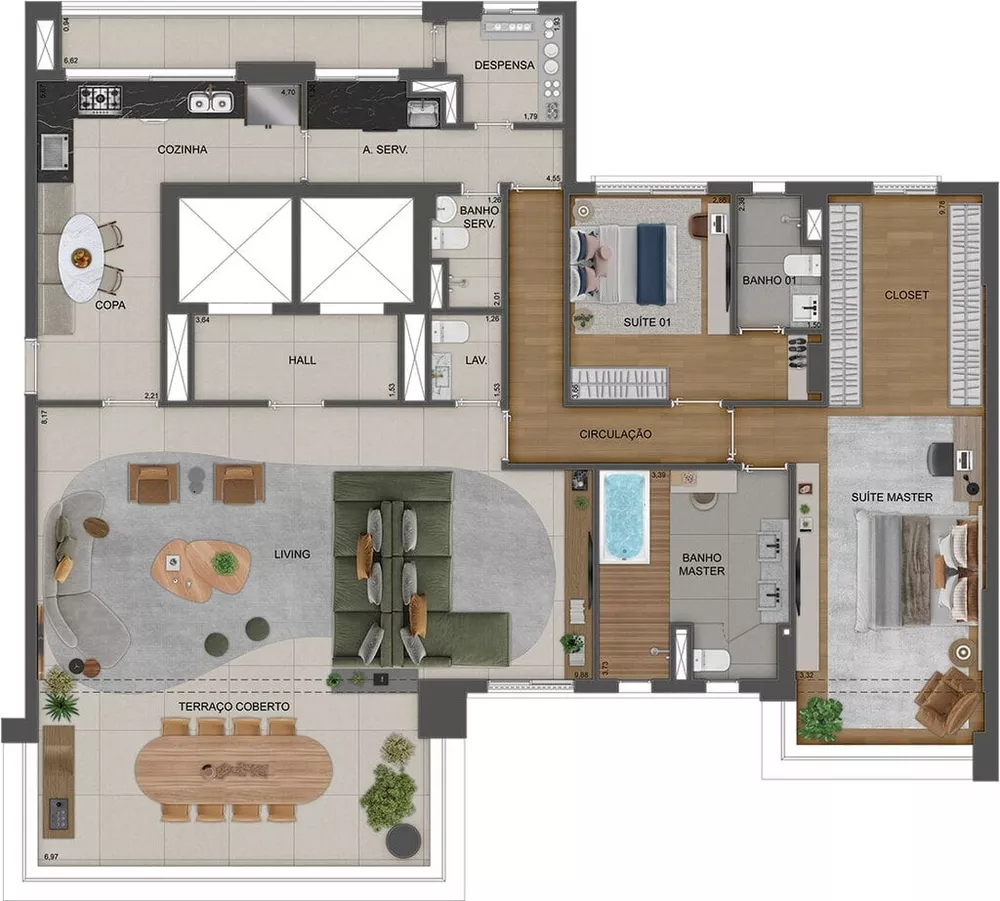 Apartamento, 4 quartos, 290 m² - Foto 23