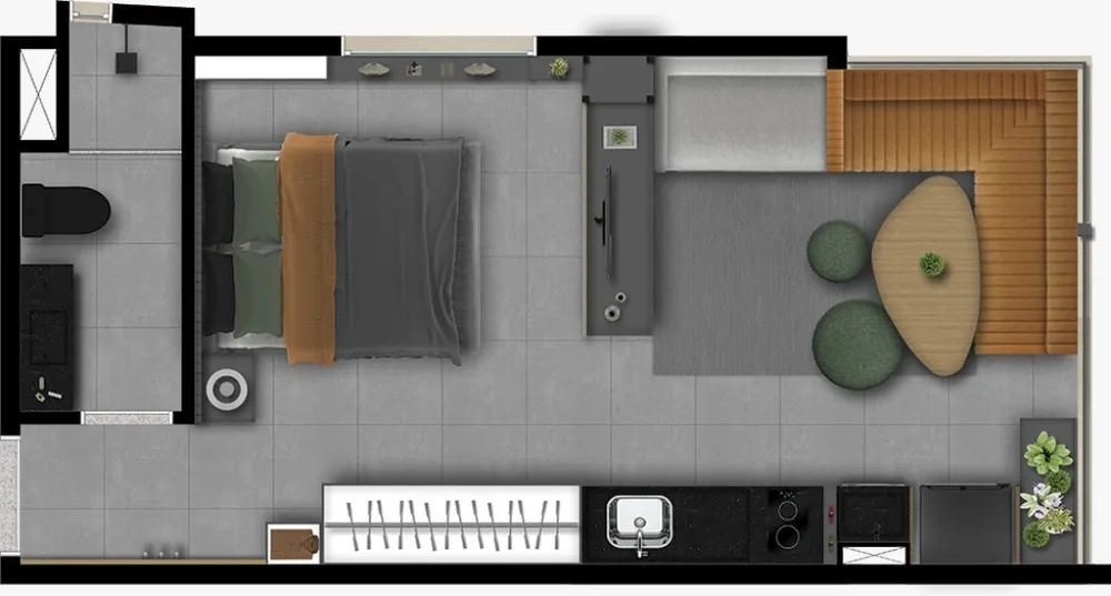 Apartamento, 1 quarto, 35 m² - Foto 16