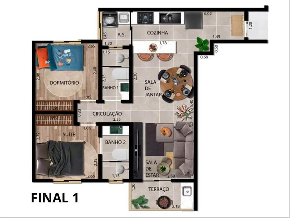 Apartamento, 2 quartos, 50 m² - Foto 10