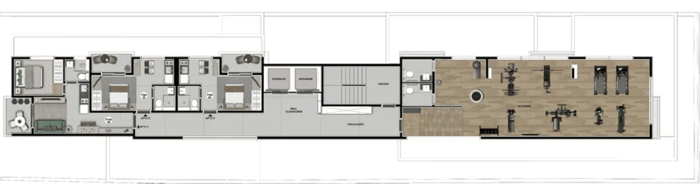 Apartamento, 2 quartos, 41 m² - Foto 3