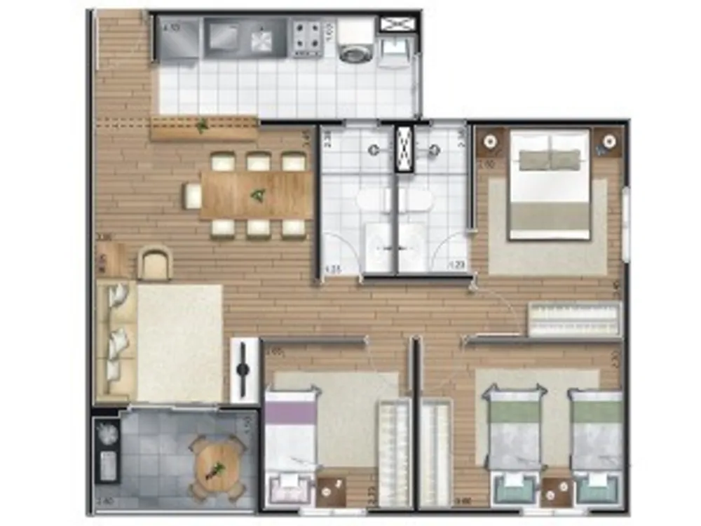Apartamento, 2 quartos, 64 m² - Foto 8