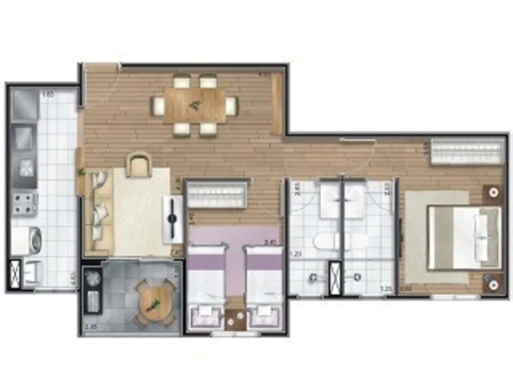 Apartamento, 2 quartos, 64 m² - Foto 6