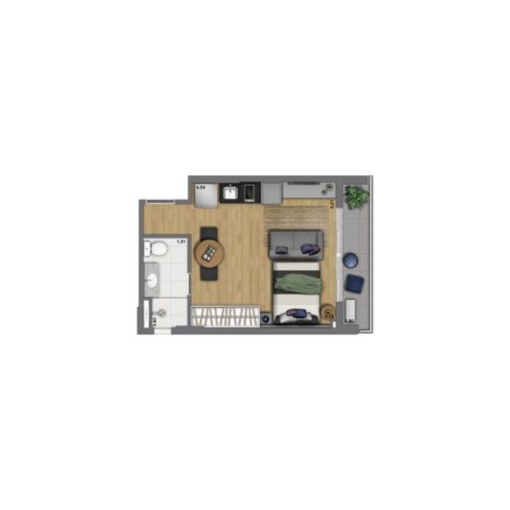 Apartamento, 1 quarto, 30 m² - Foto 15