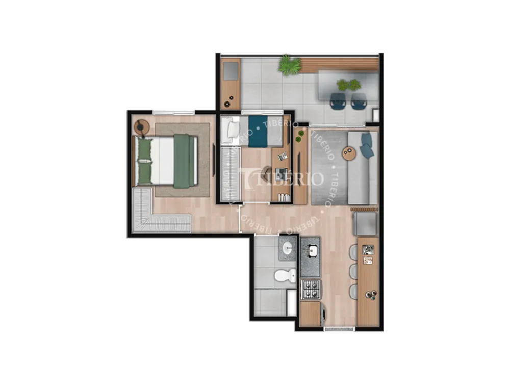 Apartamento, 1 quarto, 35 m² - Foto 2