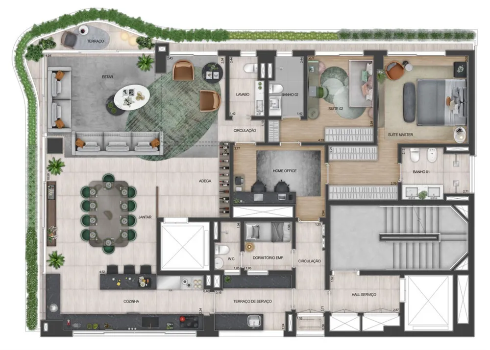 Apartamento, 3 quartos, 201 m² - Foto 6