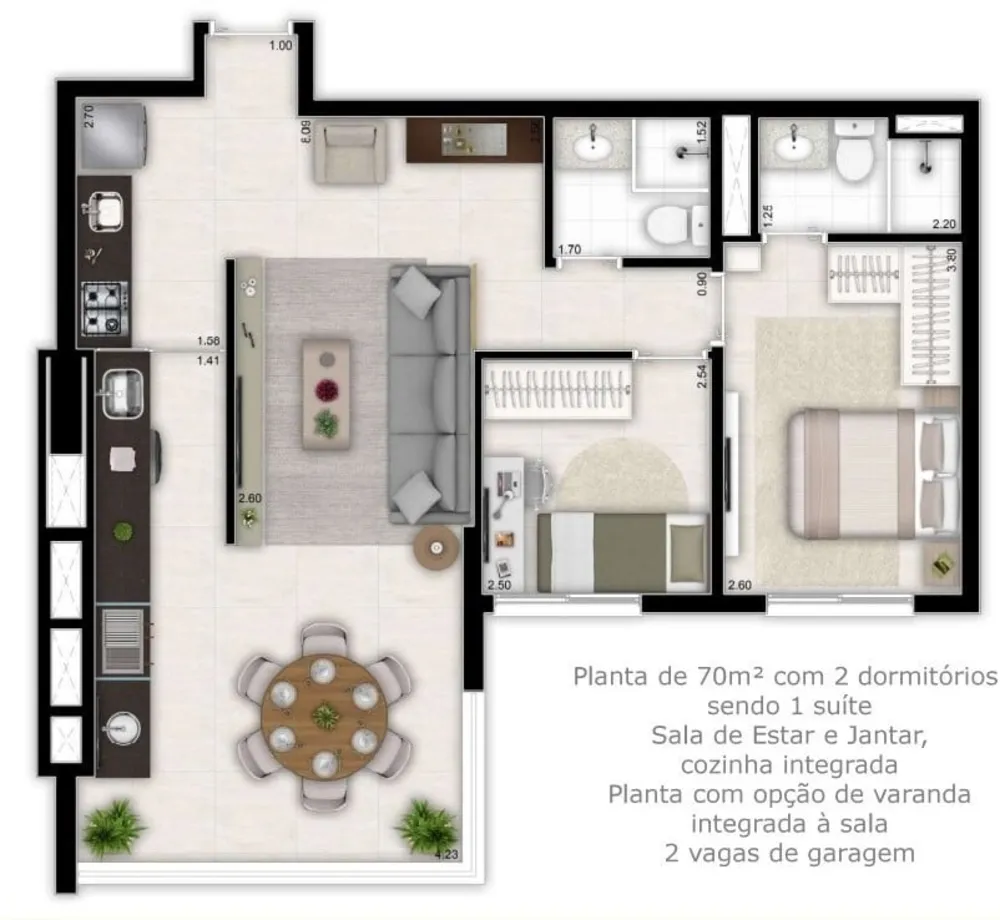 Apartamento, 2 quartos, 70 m² - Foto 14