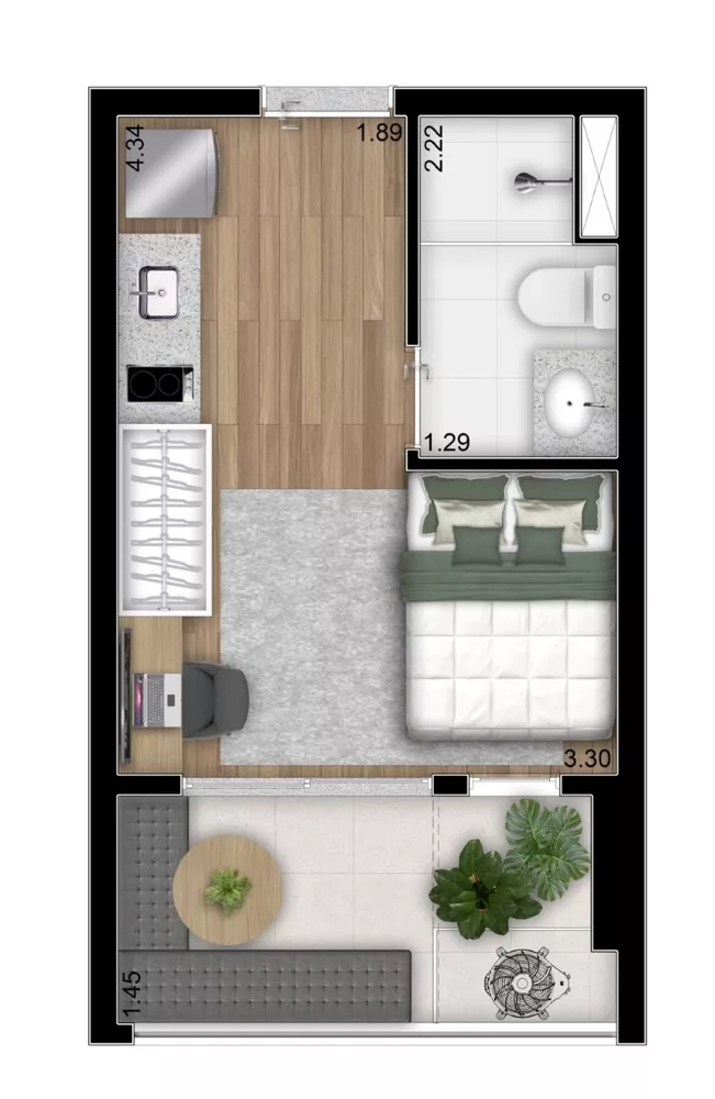 Apartamento, 2 quartos, 60 m² - Foto 7