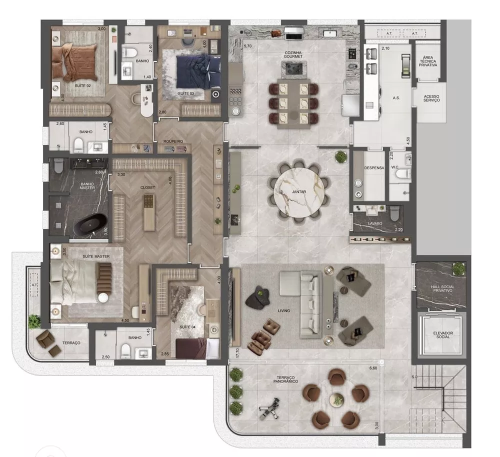 Apartamento, 4 quartos, 290 m² - Foto 27