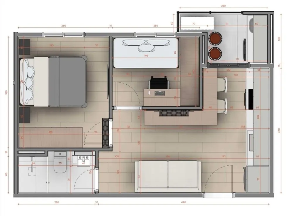 Apartamento, 2 quartos, 40 m² - Foto 4