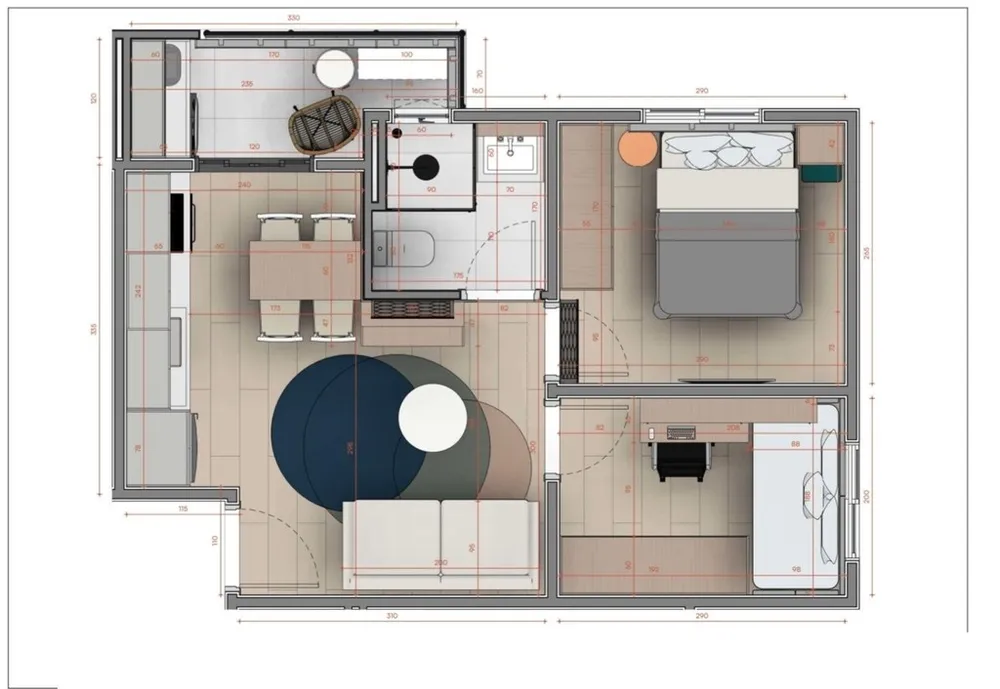 Apartamento, 2 quartos, 40 m² - Foto 3