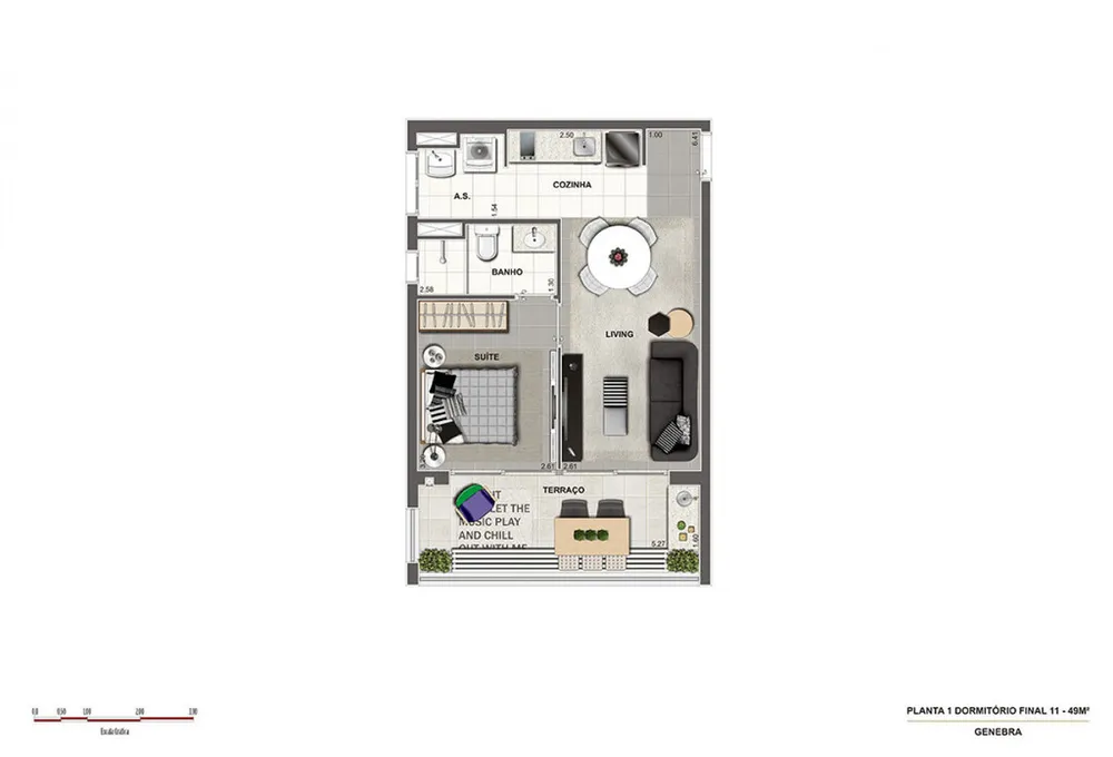 Apartamento, 1 quarto, 41 m² - Foto 8