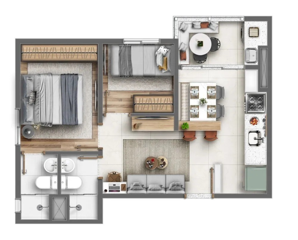 Apartamento, 2 quartos, 78 m² - Foto 7