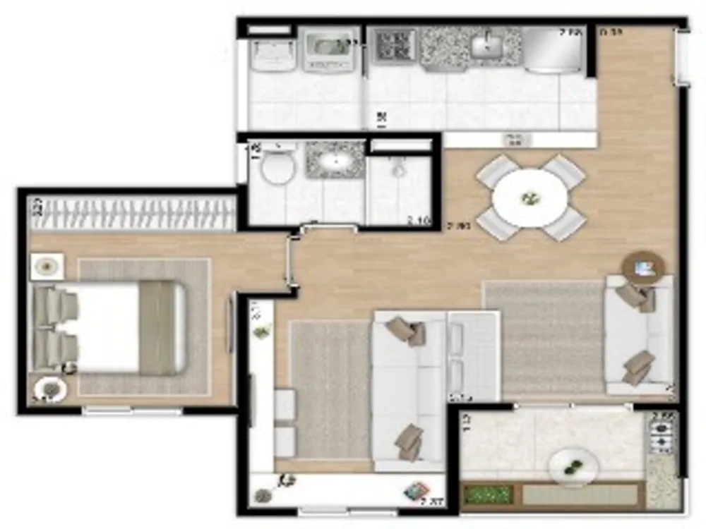 Apartamento, 2 quartos, 50 m² - Foto 10