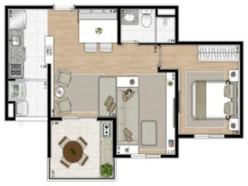 Apartamento, 2 quartos, 50 m² - Foto 9