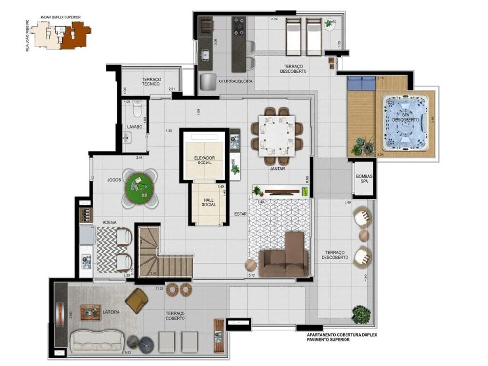 Cobertura, 3 quartos, 323 m² - Foto 15