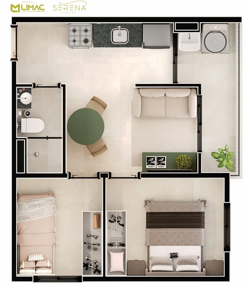 Apartamento, 1 quarto, 32 m² - Foto 4