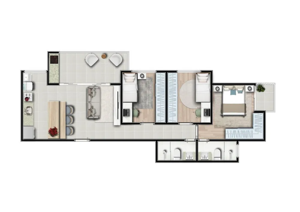 Apartamento, 2 quartos, 67 m² - Foto 11