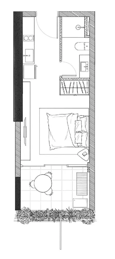 Apartamento, 1 quarto, 26 m² - Foto 3