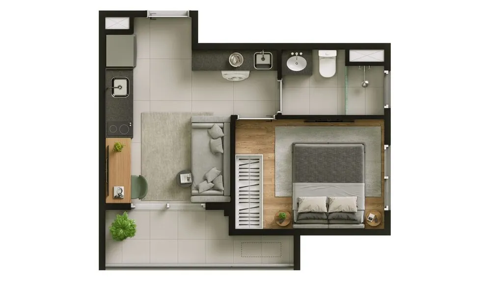 Apartamento, 1 quarto, 34 m² - Foto 7