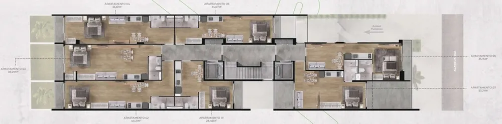 Apartamento, 1 quarto, 42 m² - Foto 2