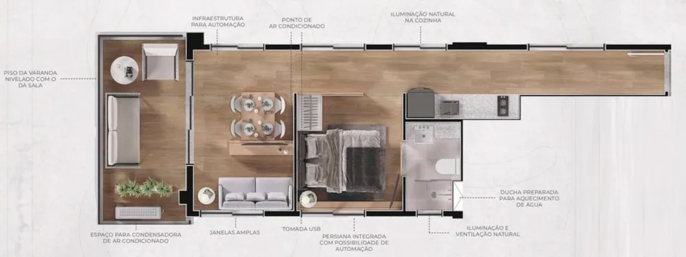 Apartamento, 1 quarto, 42 m² - Foto 4