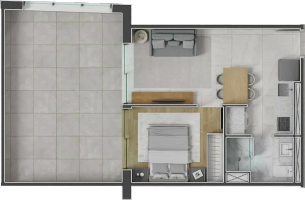 Apartamento, 1 quarto, 37 m² - Foto 7