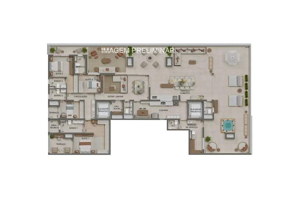 Apartamento, 3 quartos, 147 m² - Foto 1