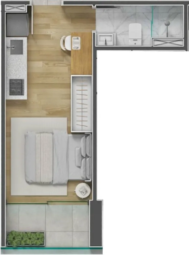 Apartamento, 1 quarto, 71 m² - Foto 2
