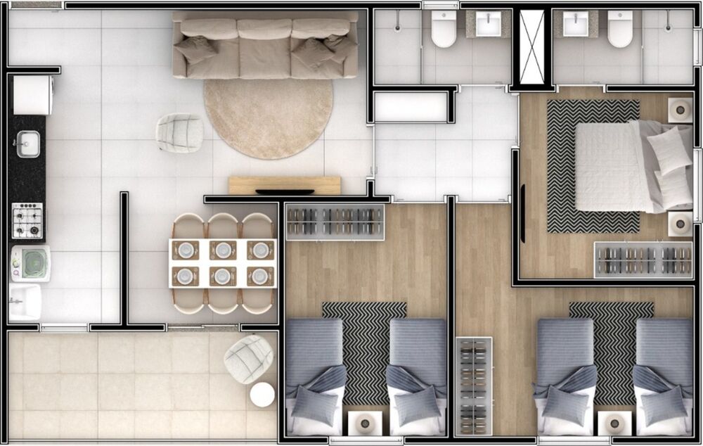 Apartamento, 3 quartos, 80 m² - Foto 4