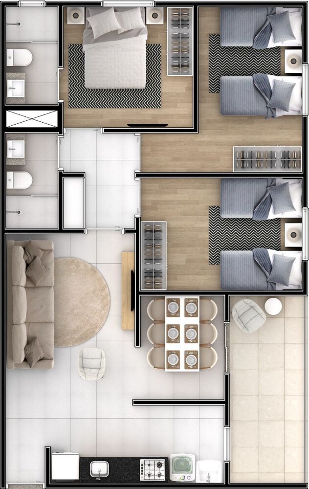 Apartamento, 3 quartos, 80 m² - Foto 21