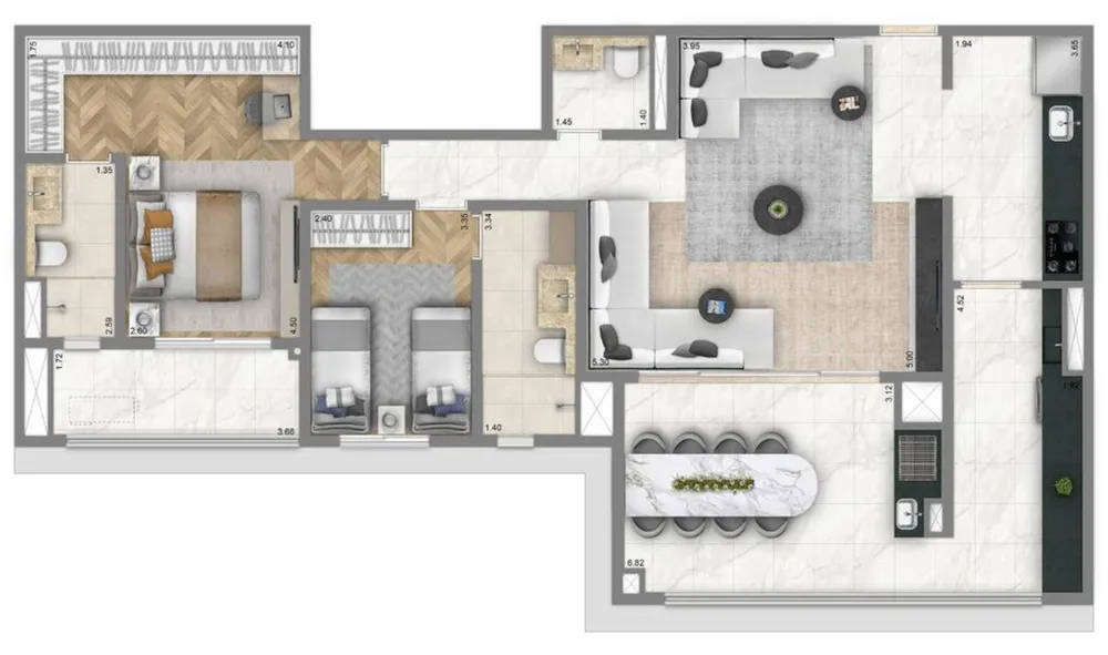 Apartamento, 3 quartos, 112 m² - Foto 7
