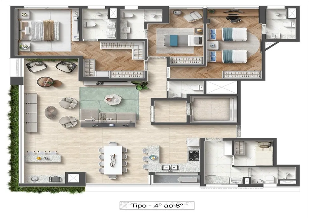 Apartamento, 3 quartos, 329 m² - Foto 8