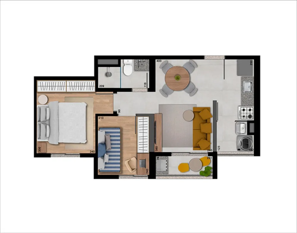 Apartamento, 2 quartos, 39 m² - Foto 8