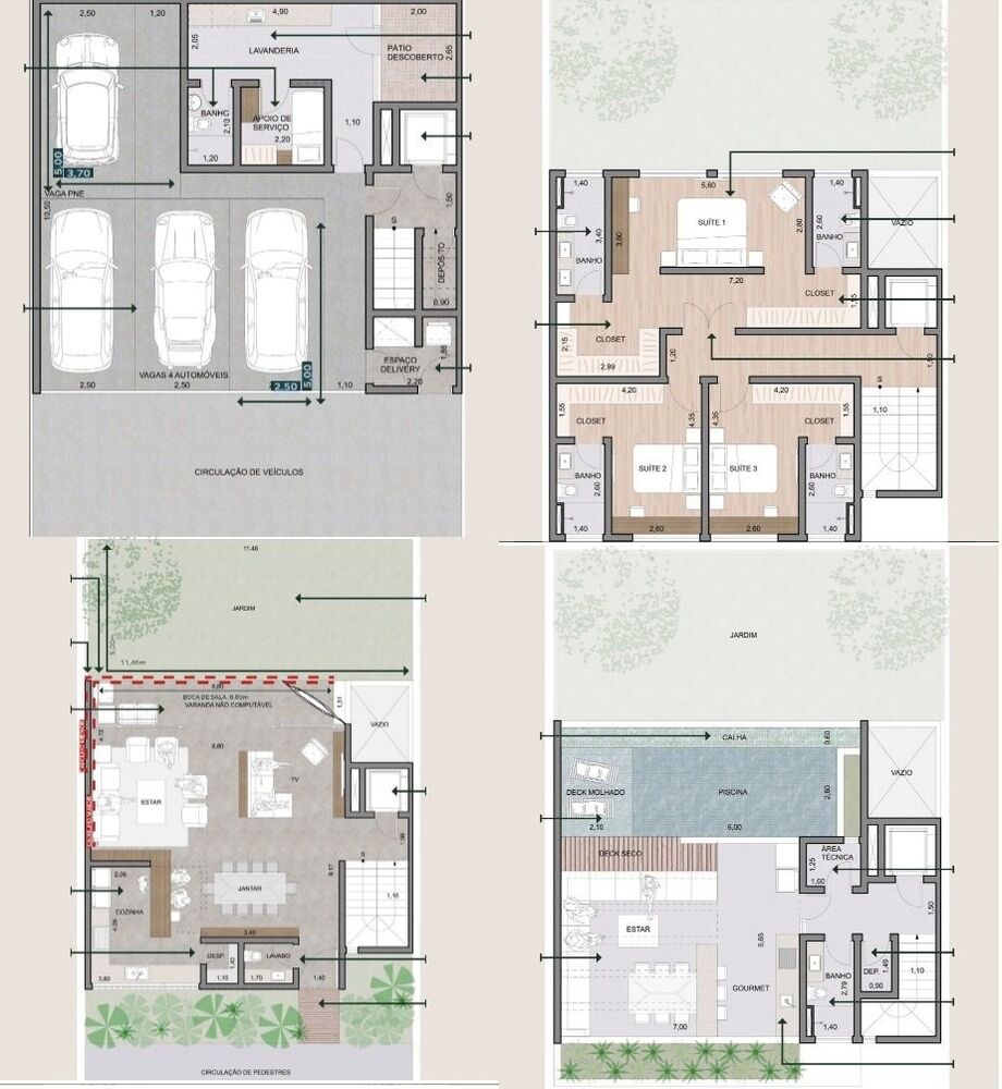 Casa de Condomínio, 3 quartos - Foto 2
