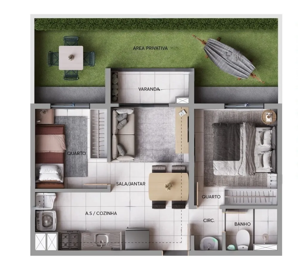 Apartamento, 2 quartos, 35 m² - Foto 4