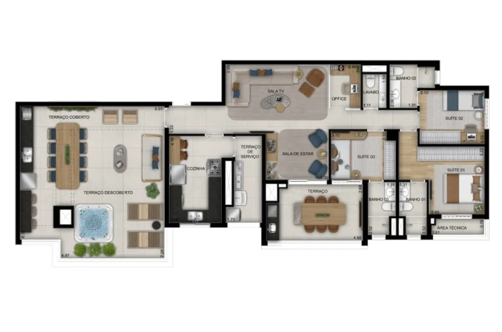 Apartamento, 2 quartos, 70 m² - Foto 3