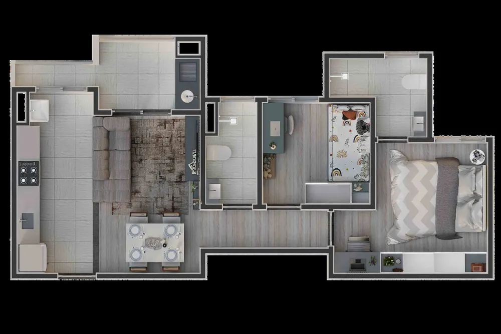 Apartamento, 2 quartos, 53 m² - Foto 12