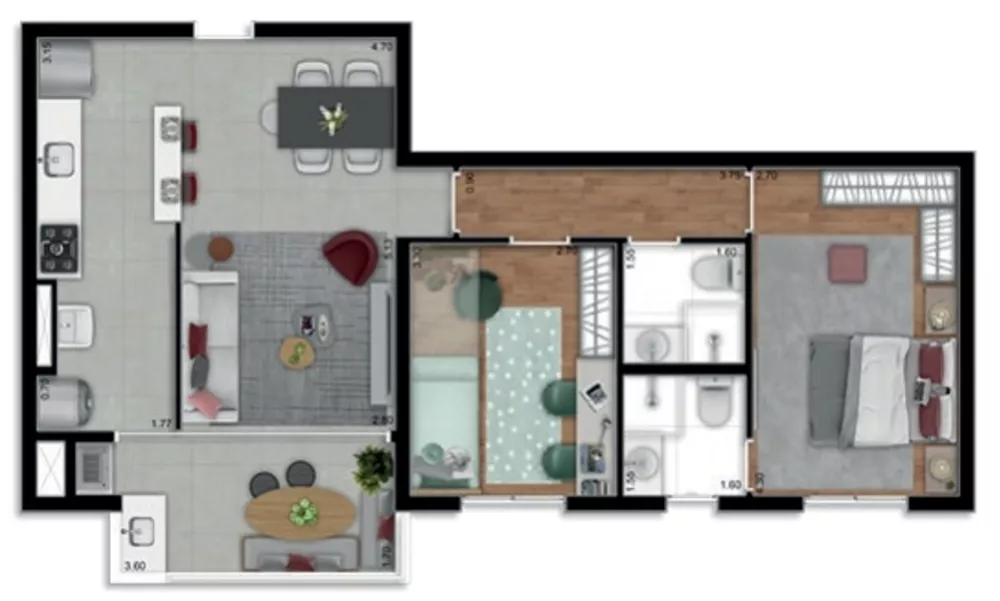 Apartamento, 2 quartos, 70 m² - Foto 26