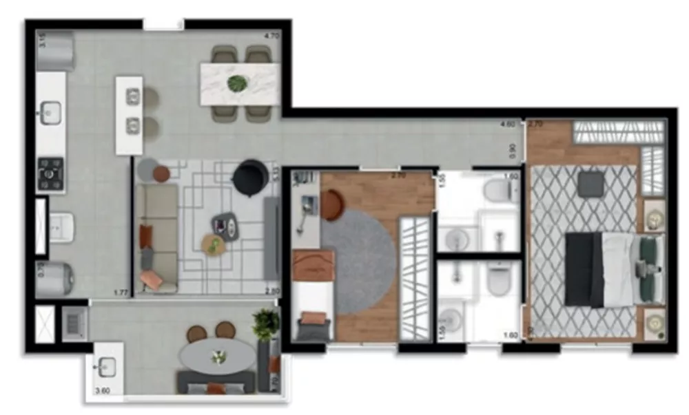 Apartamento, 2 quartos, 70 m² - Foto 27