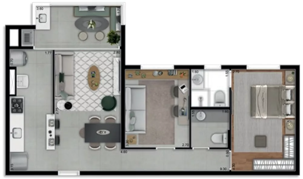 Apartamento, 2 quartos, 70 m² - Foto 29