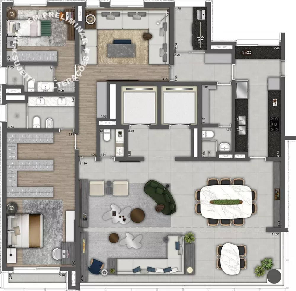 Apartamento, 3 quartos, 240 m² - Foto 12