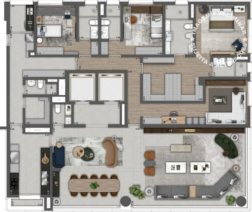 Apartamento, 3 quartos, 240 m² - Foto 12